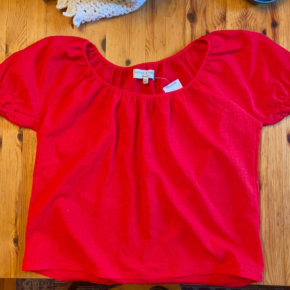 Madewell Red shirt xxs